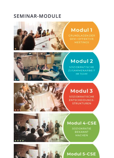 Seminarmodule Bildschirmfoto